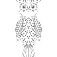 Free Printable Owl Pdf Animals Coloring Page 018
