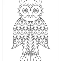 Free Printable Owl Pdf Animals Coloring Page 020