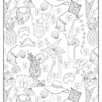 Free Printable Summer Collage Pdf Coloring Page 33 Free Printable Summer Collage Pdf Coloring Page