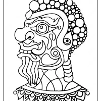 Free Printable Barong Mask Pdf Coloring Page 7 free printable barong mask pdf coloring page