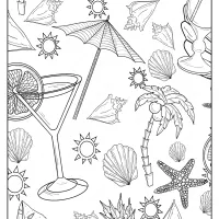 Free Printable Beach Pattern Pdf Coloring Page 32 free printable beach pattern pdf coloring page