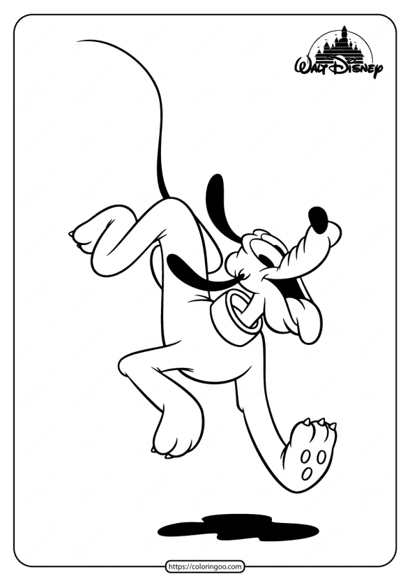 Free Printable Disney Pluto Pdf Coloring Page 1 free printable disney pluto pdf coloring page
