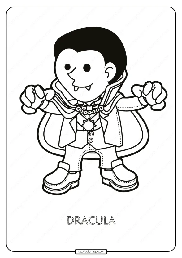 Free Printable Dracula Pdf Coloring Page 1 free printable drakula pdf coloring page 3