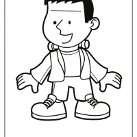 free printable frankensteinian pdf coloring page