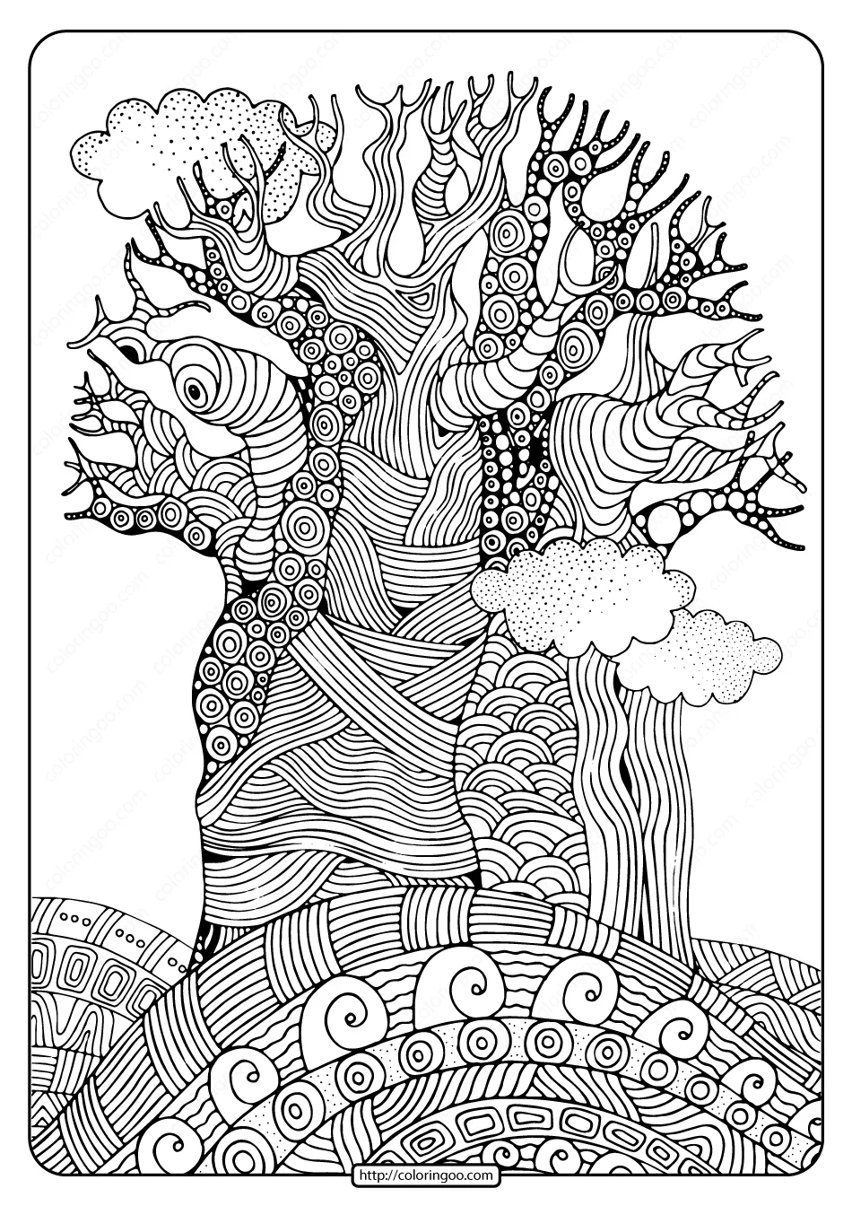 Free Printable Imposing Baobab Tree Coloring Page 3 free printable imposing baobab tree coloring page
