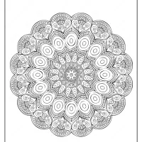free printable mandala pattern pdf coloring page