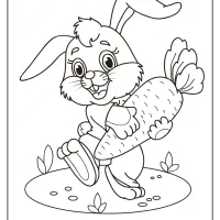 Free Printable Rabbit with Carrot Pdf Coloring Page 22 free printable rabbit with carrot pdf coloring page