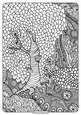 Free Printable Rainforest Pdf Coloring Page