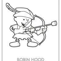 free printable robin hood pdf coloring page