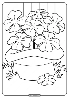 Free Printable Saint Patrick’s Day Pdf Coloring Page