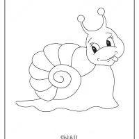 free printable snail pdf coloring page