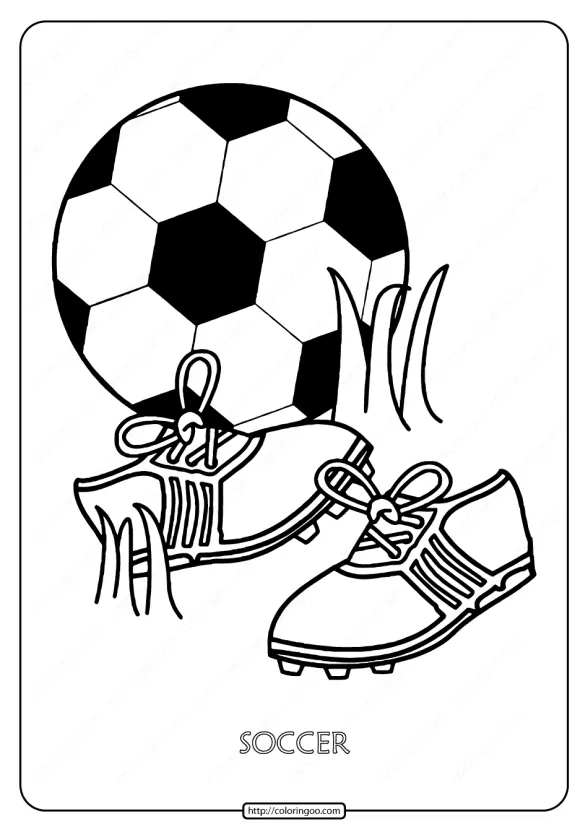 Free Printable Soccer Pdf Coloring Page 1 free printable soccer pdf coloring page