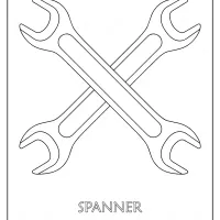 Free Printable Spanner Outline Pdf Coloring Page 14 free printable spanner outline pdf coloring page