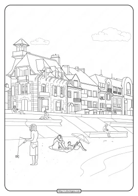 Free Printable Street View Pdf Coloring Page