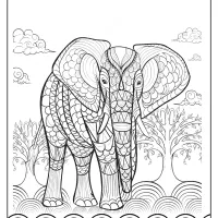 free printable wwf elephant pdf coloring page