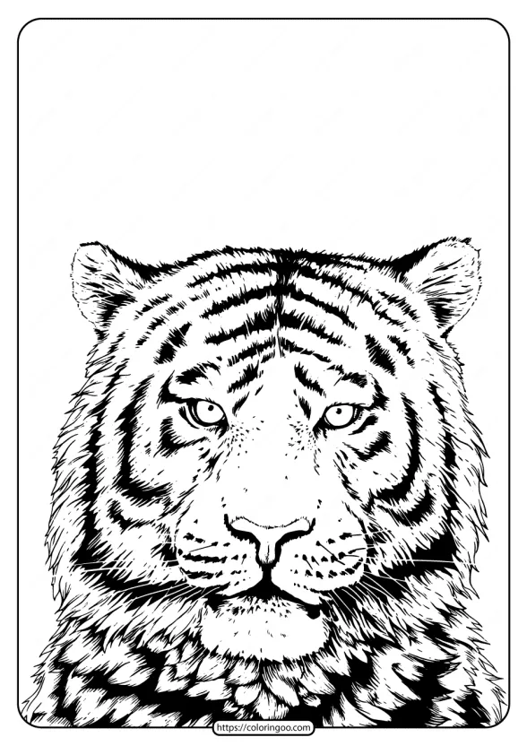 Free Printable Wwf Tiger Pdf Coloring Page 1 free printable wwf tiger pdf coloring page
