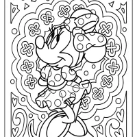 printable disney minnie mouse pdf coloring page