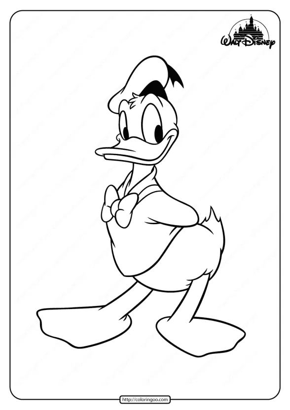 Printable Donald Duck Pdf Coloring Pages 1 printable donald duck pdf coloring pages
