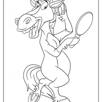 Free Printable Fancy Horse Pdf Coloring Page 9 printable fancy horse pdf coloring page