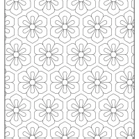 Printable Flower Geometric Pattern Coloring Page 01 47 printable flower pattern coloring page