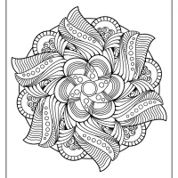 Free Printable Mandala Pattern Coloring Page 53