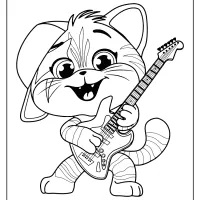 free printable 44 cats lampo pdf coloring page