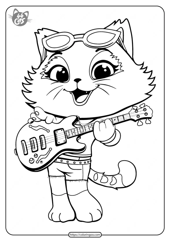 Free Printable 44 Cats Milady Pdf Coloring Page 1 free printable 44 cats milady pdf coloring page