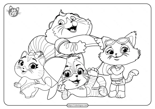Free Printable 44 Cats Pdf Coloring Pages 1 free printable 44 cats pdf coloring pages