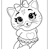 free printable 44 cats pilou pdf coloring page