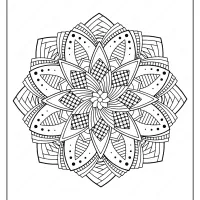 free printable adult floral mandala coloring page 54