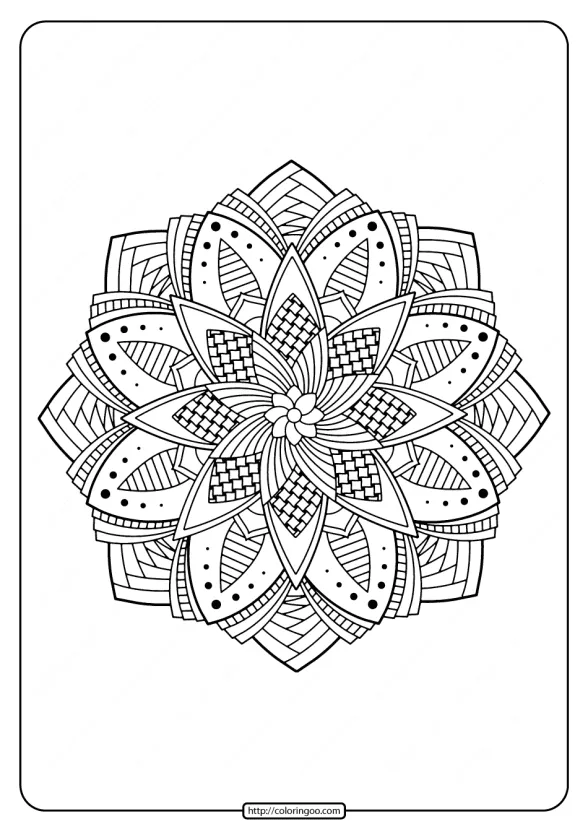 free printable adult floral mandala coloring page 54