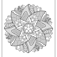 free printable adult floral mandala coloring page 56