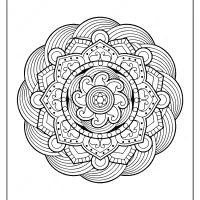 free printable adult floral mandala coloring page 57