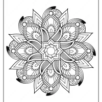 free printable adult floral mandala coloring page 59