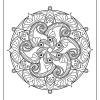 free printable adult floral mandala coloring page 60