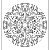 free printable adult floral mandala coloring page 61