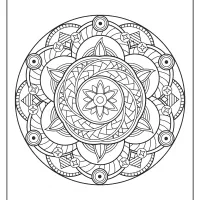 free printable adult floral mandala coloring page 62