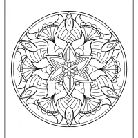 free printable adult floral mandala coloring page 63