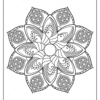 free printable adult floral mandala coloring page 64