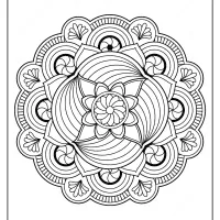 free printable adult floral mandala coloring page 67