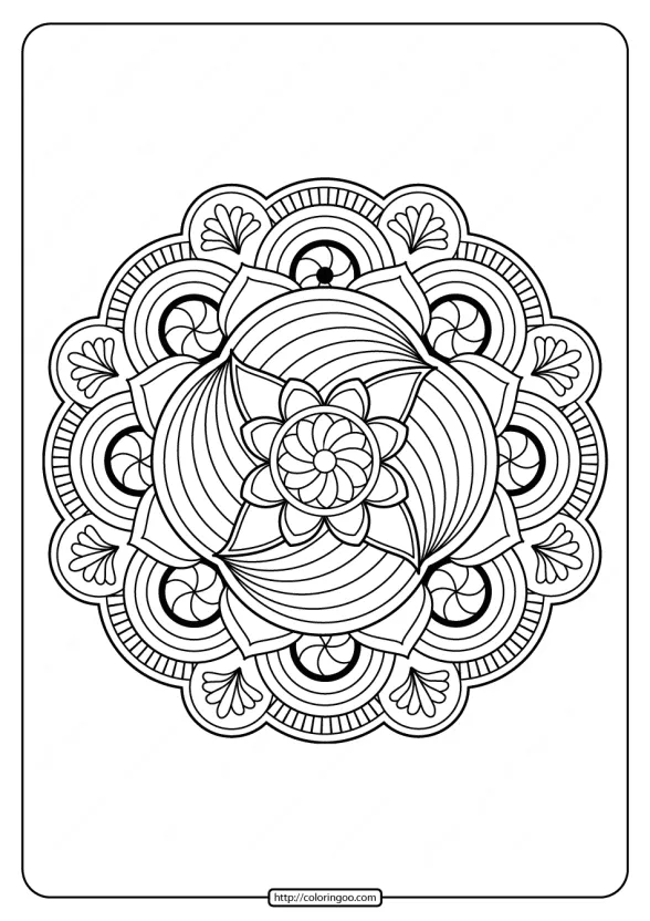 Free Printable Adult Floral Mandala Coloring Page 67 1 free printable adult floral mandala coloring page 67