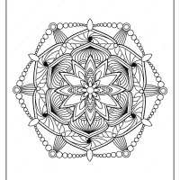 free printable adult floral mandala coloring page 69