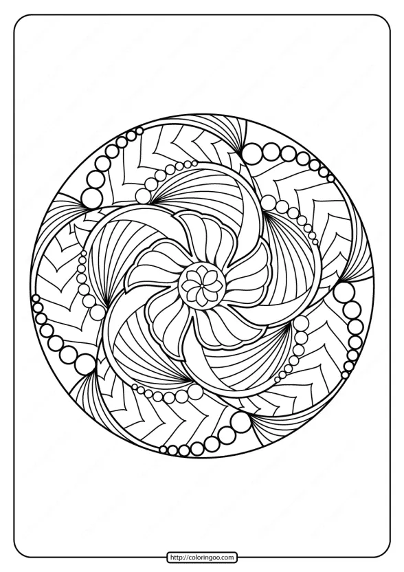 Free Printable Adult Floral Mandala Coloring Page 70 1 free printable adult floral mandala coloring page 70