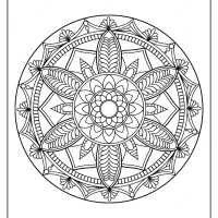 free printable adult floral mandala coloring page 71
