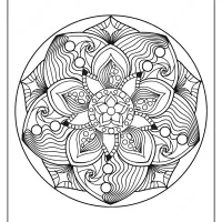 free printable adult floral mandala coloring page 72