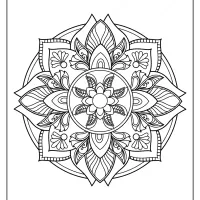 free printable adult floral mandala coloring page 73