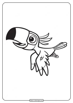 Free Printable Animals Bird Pdf Coloring Pages 01