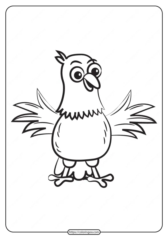 Free Printable Animals Bird Pdf Coloring Pages 04 1 free printable animals bird pdf coloring pages 04