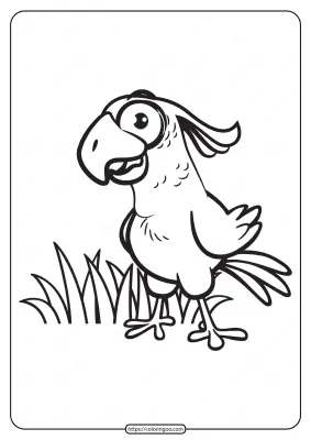 Free Printable Animals Bird Pdf Coloring Pages 07