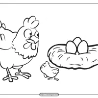 free printable animals bird pdf coloring pages 08